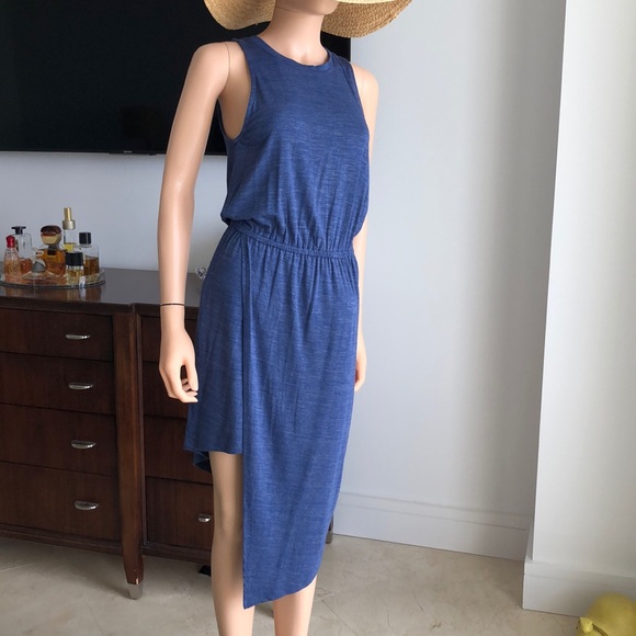 BNWT SPLENDID DENIM COLORED STRETCH JERSEY DRESS - Picture 8 of 9